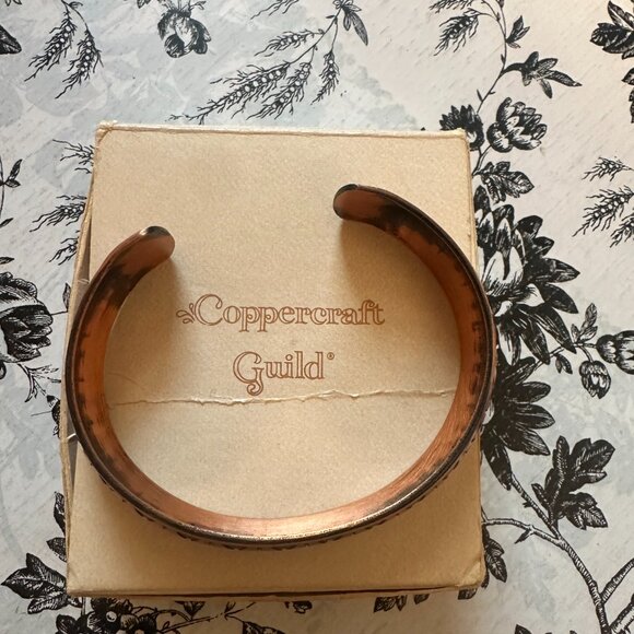 Vintage Coppercraft Guild 1970's Cuff  Boho Bracelet-Beautiful! - Picture 2 of 4